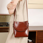Grand sac seau cuir