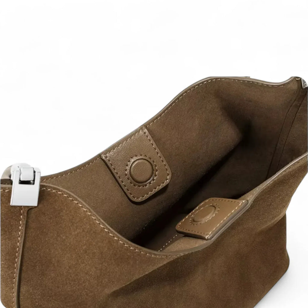 Grand sac seau en daim