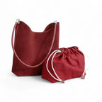 Grand sac seau en daim