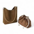 Grand sac seau en daim