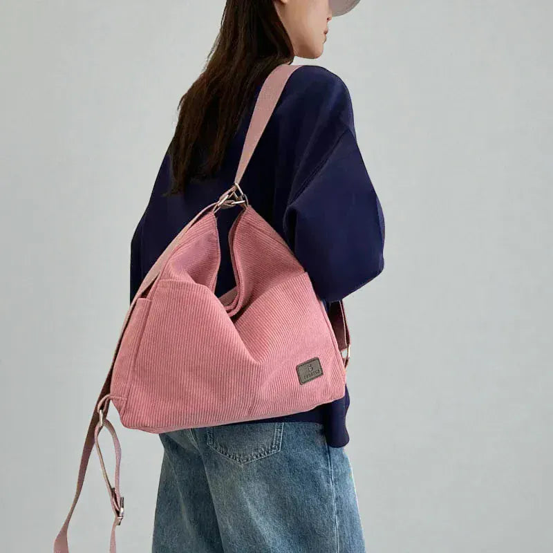 Grand sac seau en velours