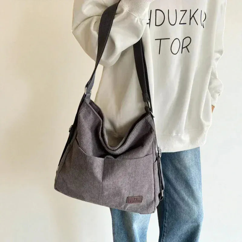 Grand sac seau en velours