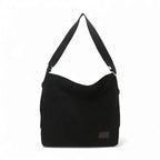 Grand sac seau en velours Noir