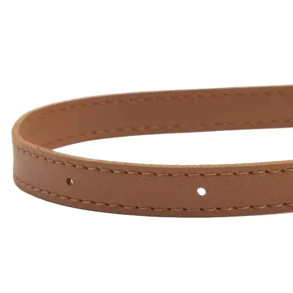 Mini sac seau en cuir vegan Marron