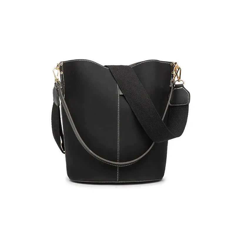 Sac bandoulière seau Noir