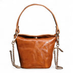 Sac seau a chaîne doré