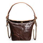 Sac seau a chaîne doré