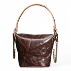 Sac seau a chaîne doré Café