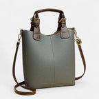 Sac seau allongé similicuir Vert