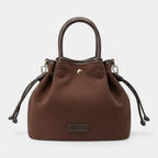 Sac seau bourse en suédine