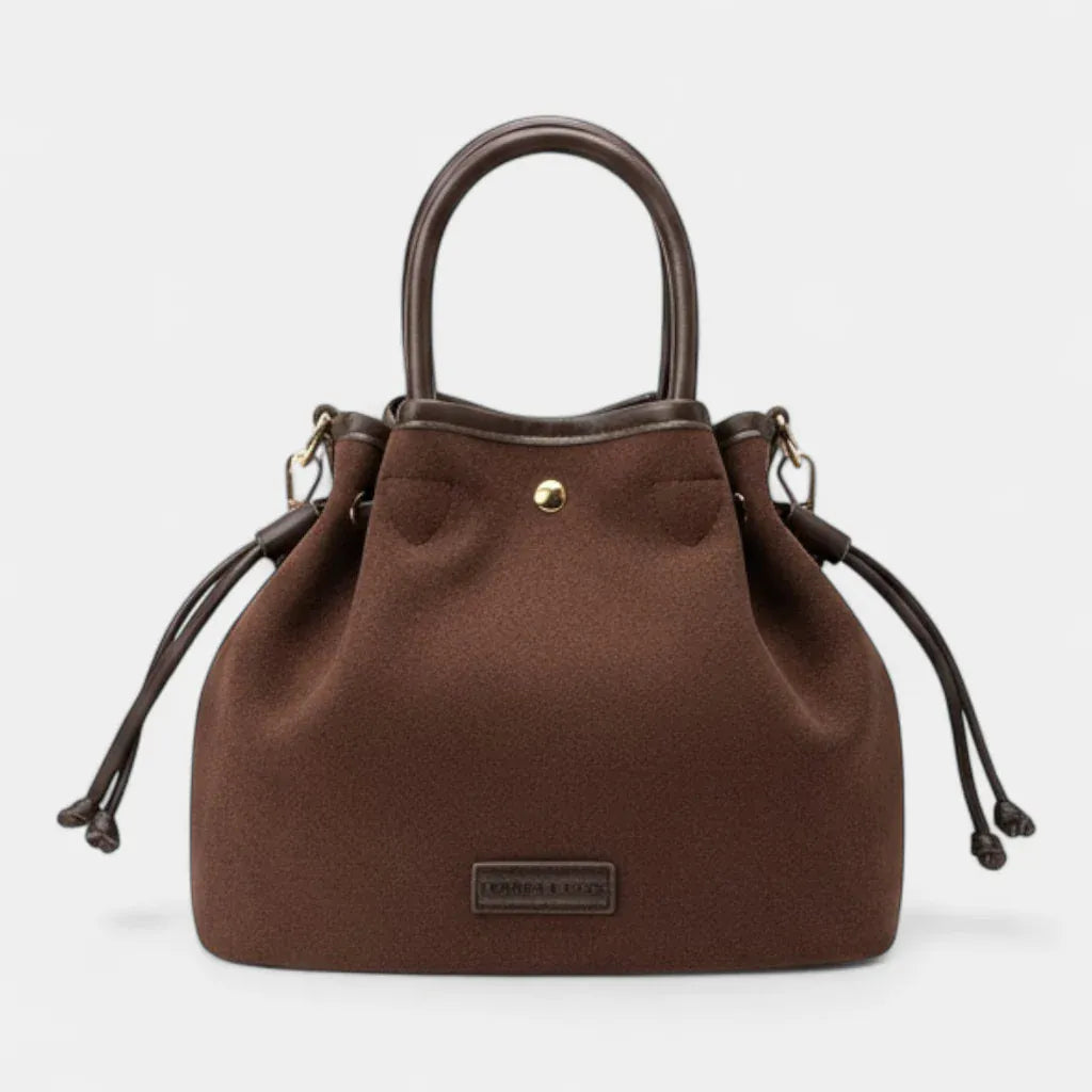 Sac seau bourse en suédine