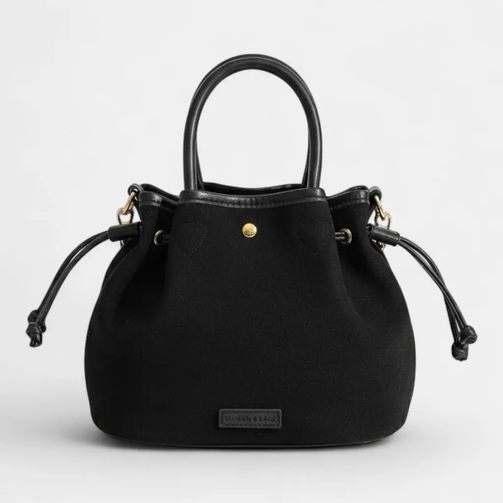 Sac seau bourse en suédine