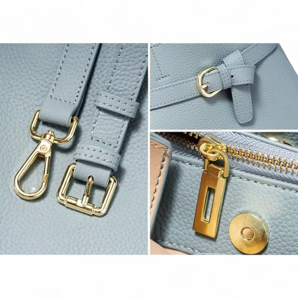 Sac seau ceinture en cuir