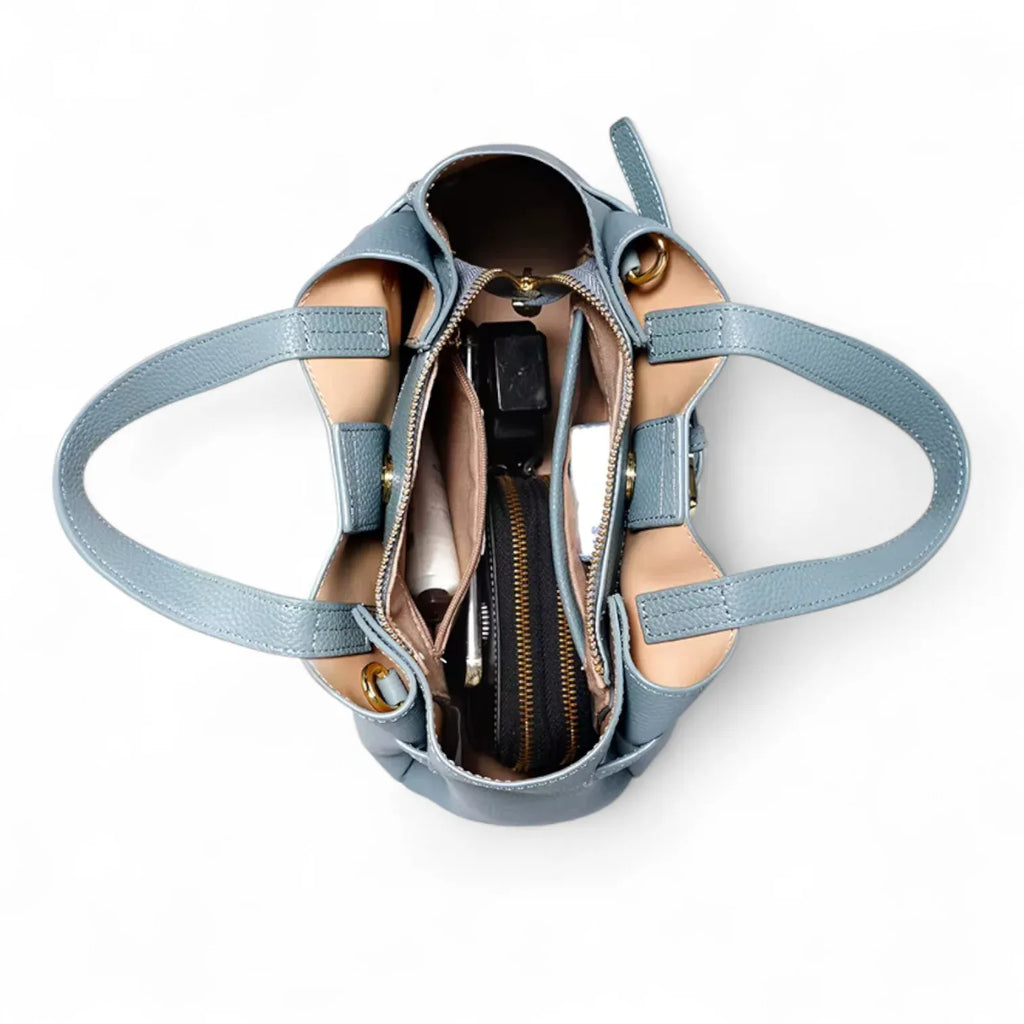 Sac seau ceinture en cuir