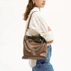 Sac seau chaine Marron