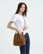 Sac seau cordon similicuir