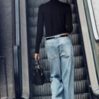 Sac seau croco noir Noir