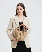 Sac seau cuir éléphant