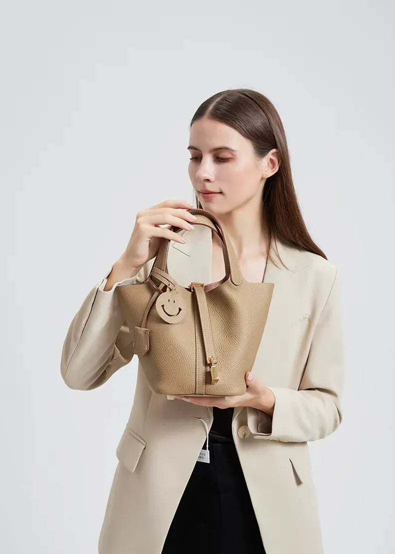 Sac seau cuir éléphant