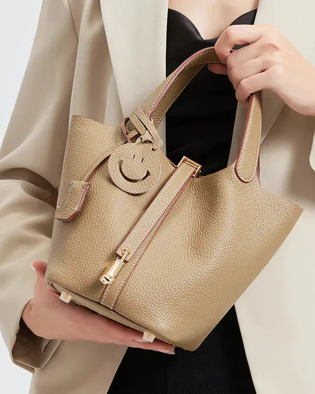 Sac seau cuir éléphant