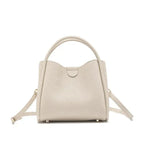 Sac seau cuir grain Blanc