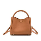 Sac seau cuir grain Marron