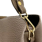 Sac seau cuir grainé