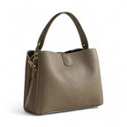 Sac seau cuir grainé