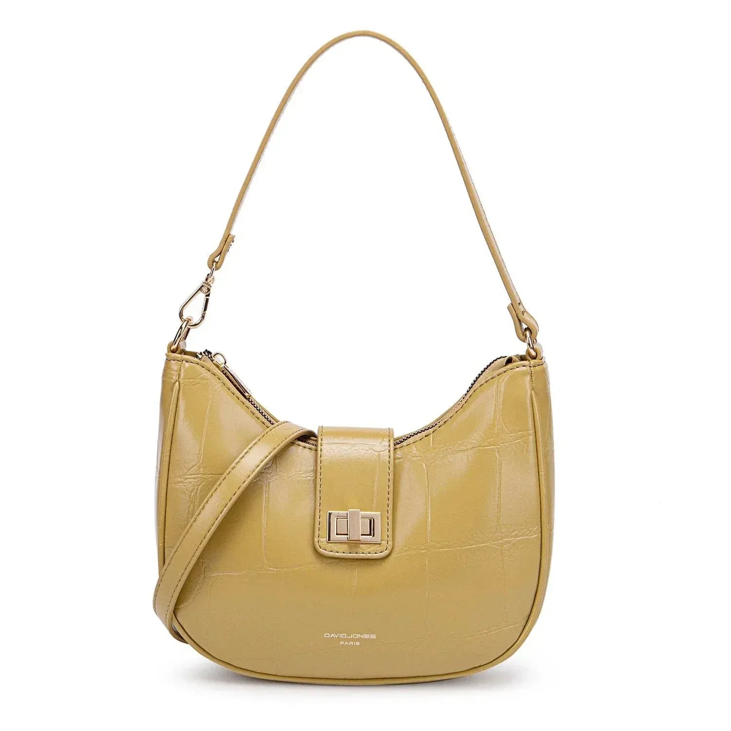 Sac seau cuir jaune Jaune