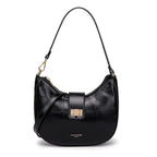 Sac seau cuir jaune Noir