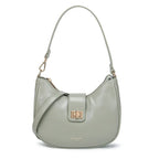 Sac seau cuir jaune Vert