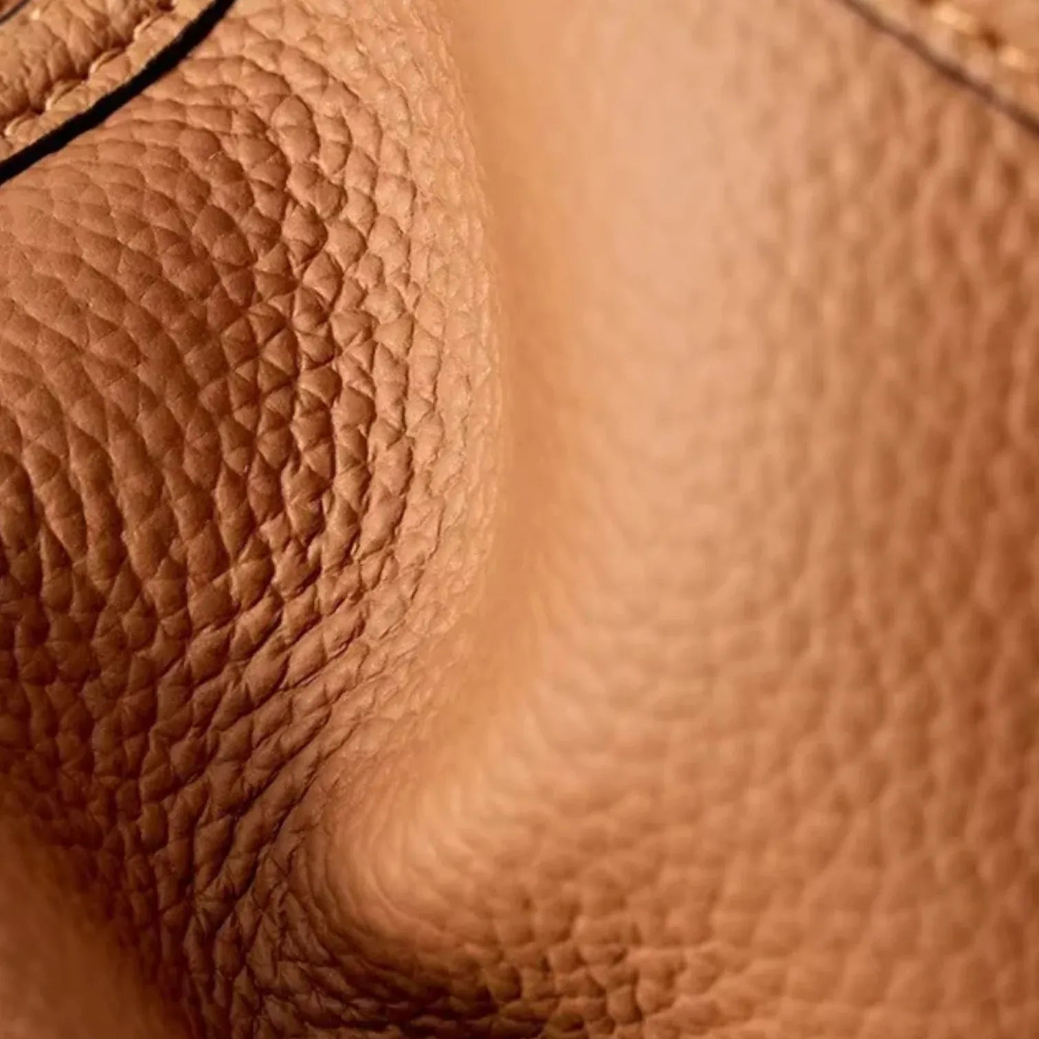 Sac seau cuir marron Marron