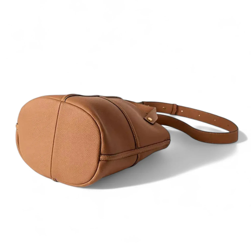 Sac seau cuir marron Marron