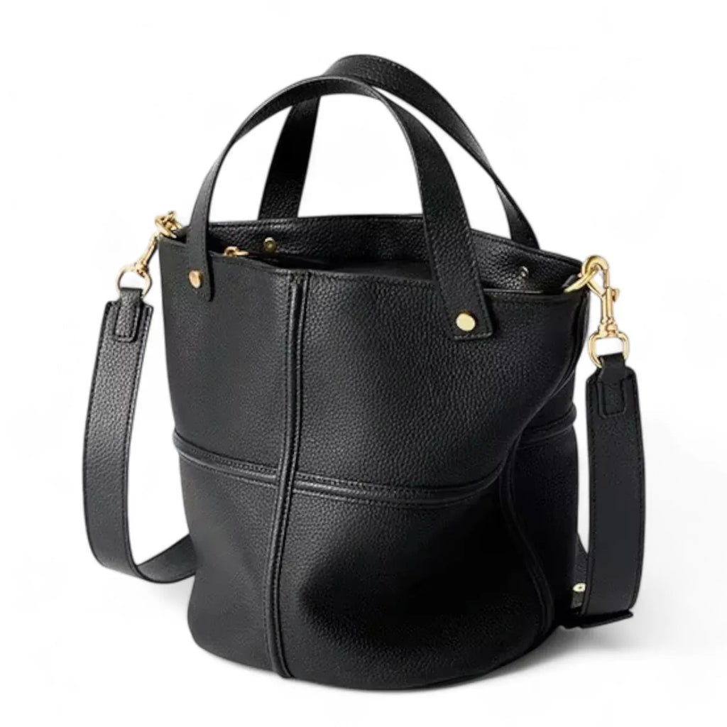 Sac seau cuir noir Noir
