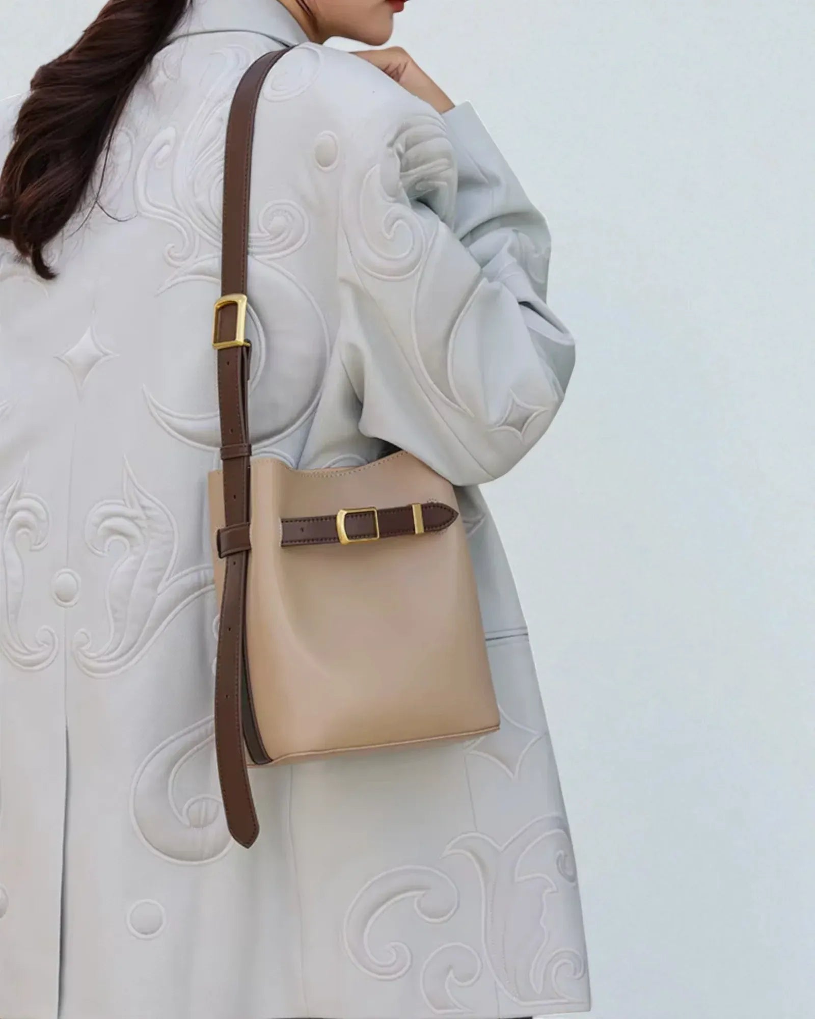 Sac seau cuir souple