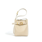 Sac seau cuir souple Beige