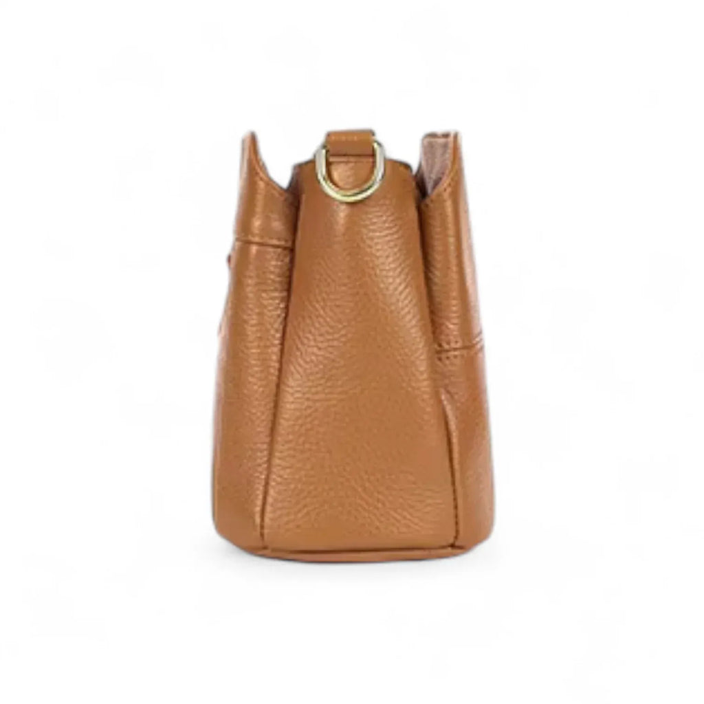 Sac seau cuir surpiqué