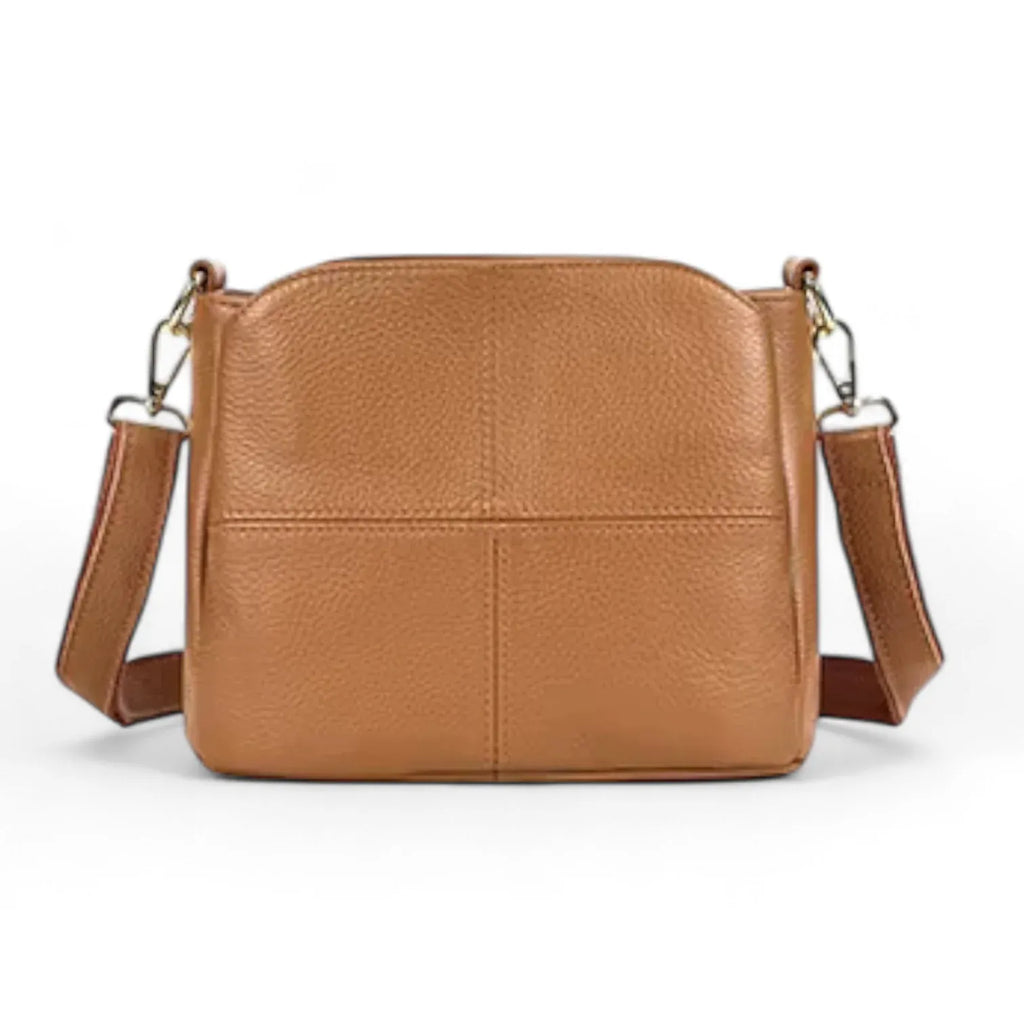 Sac seau cuir surpiqué