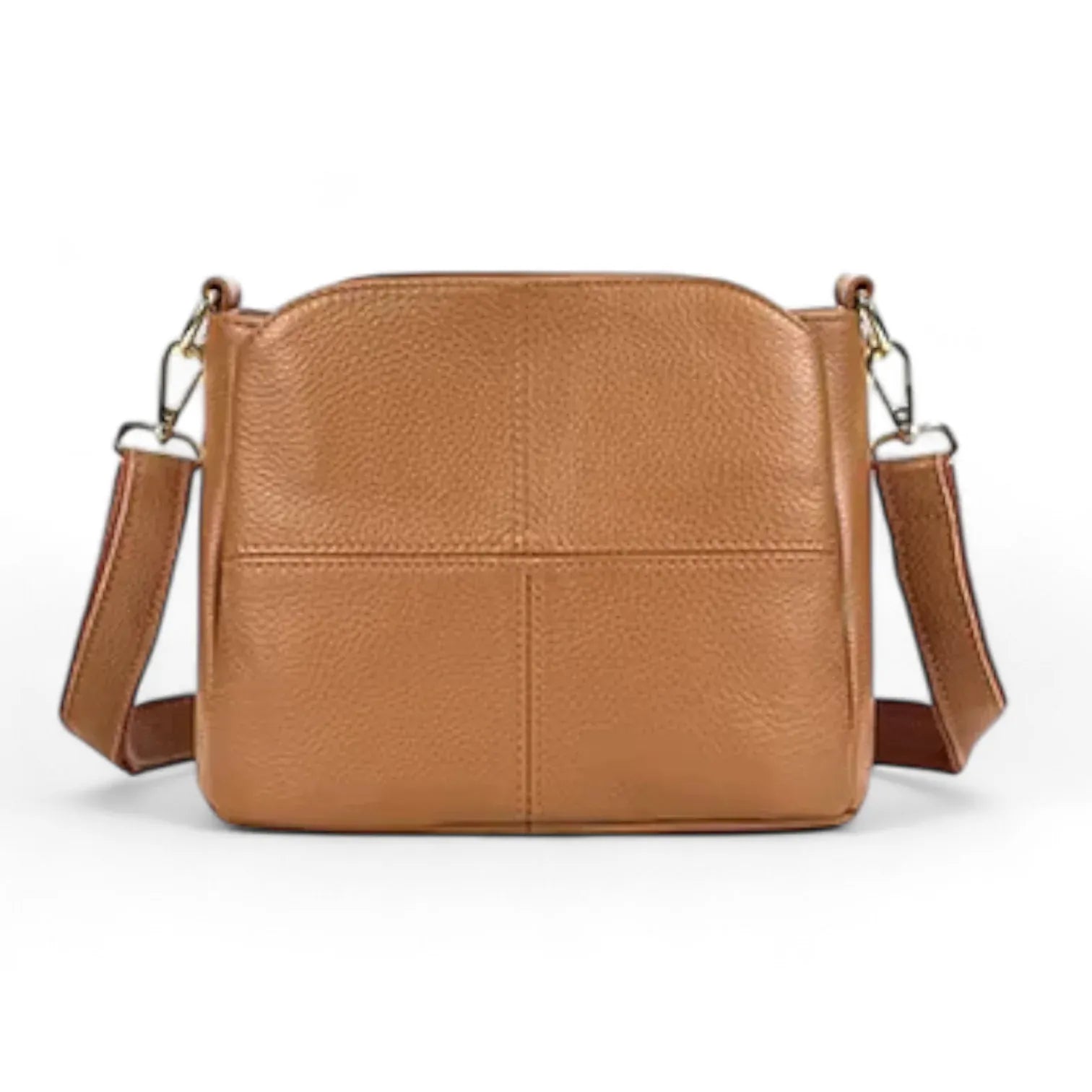 Sac seau cuir surpiqué