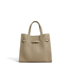 Sac seau cuir verni cognac