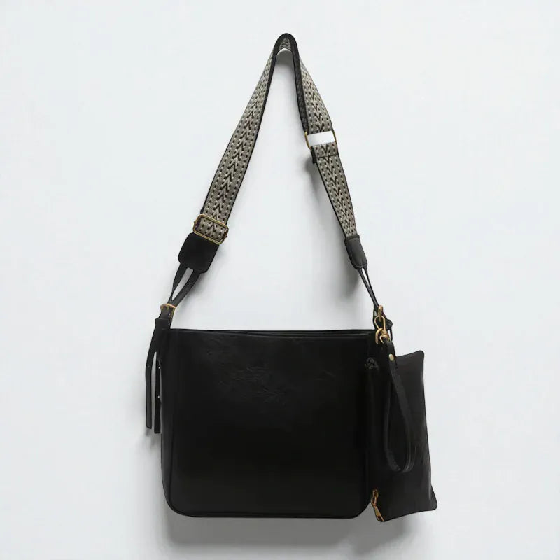 Sac seau cuir vieilli