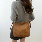 Sac seau cuir vieilli Marron Clair