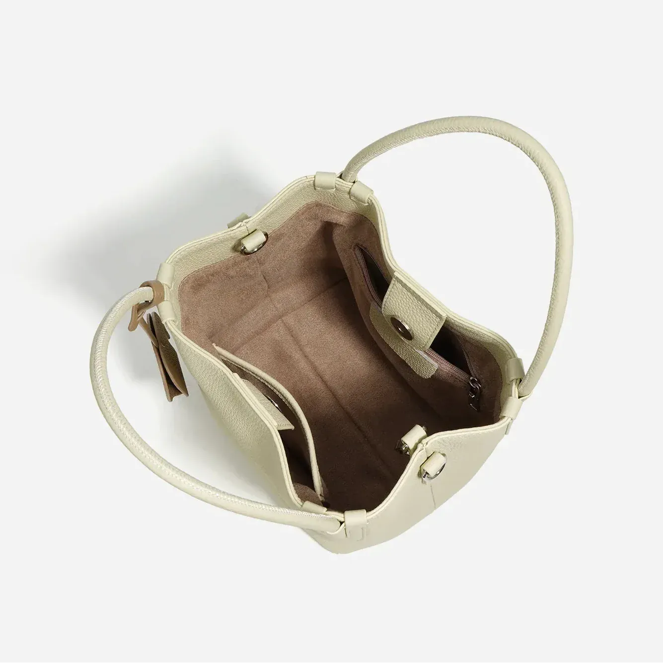 Sac seau en cuir élégant