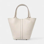 Sac seau en cuir lock in