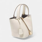 Sac seau en cuir lock in