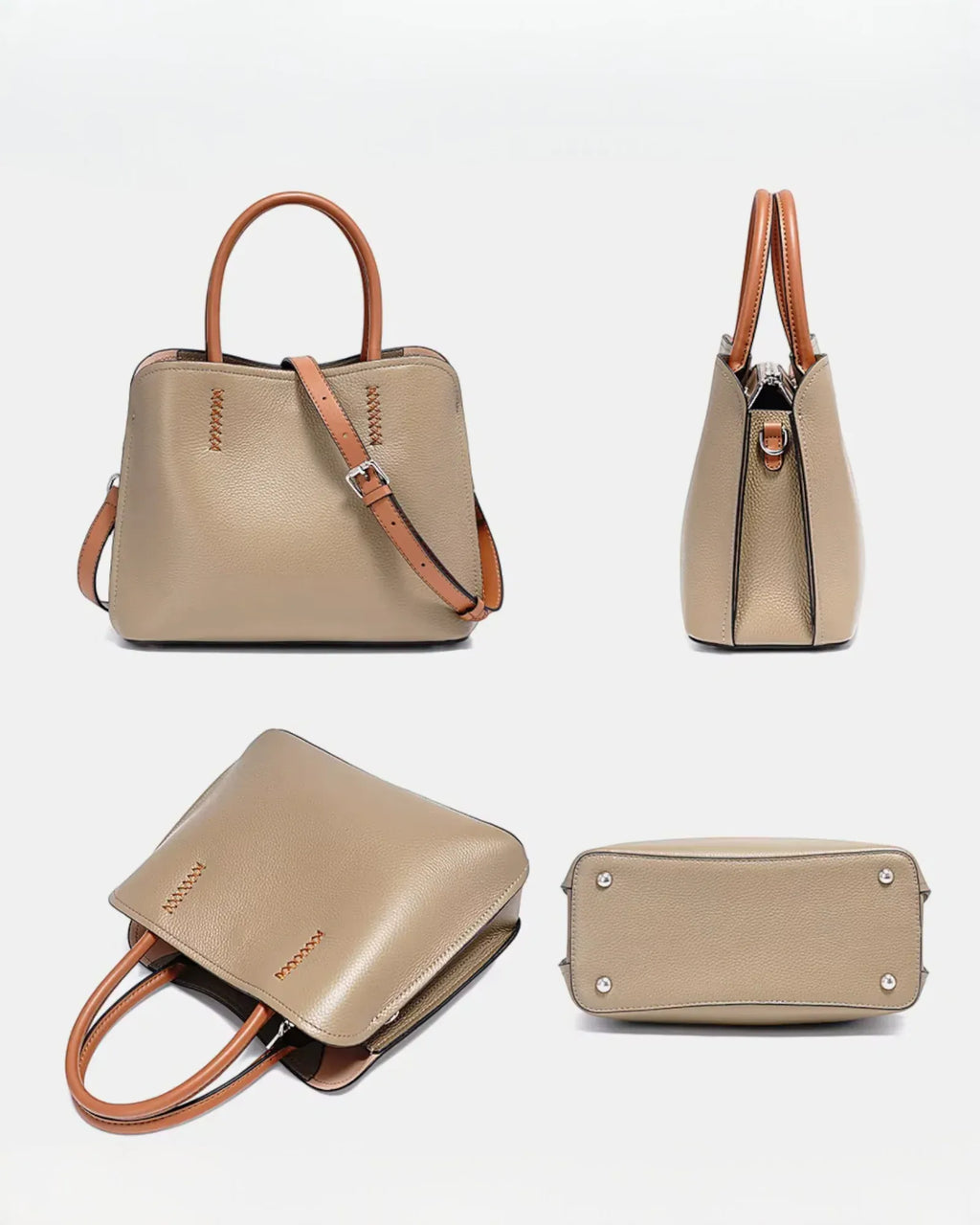 Sac seau en cuir porto