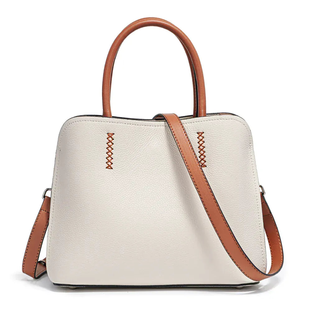 Sac seau en cuir porto Blanc