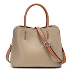 Sac seau en cuir porto Khaki