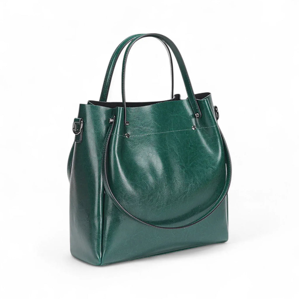 Sac seau en cuir structuré