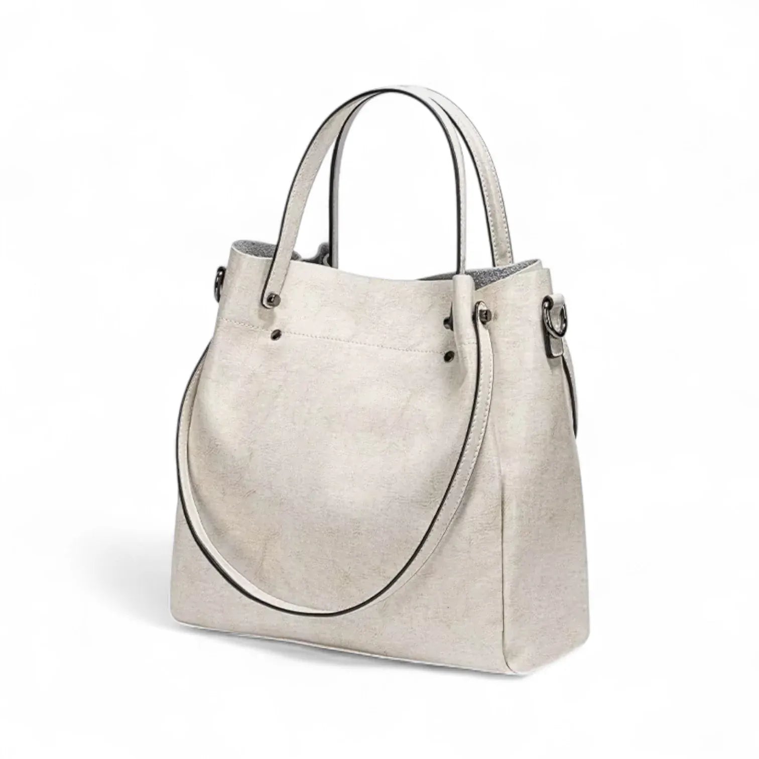 Sac seau en cuir structuré